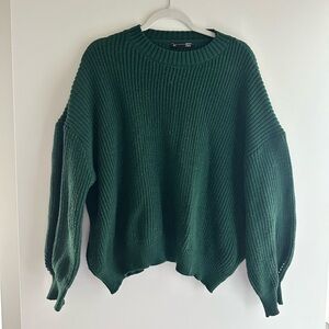 Oversized Soft Green Women's Sweater